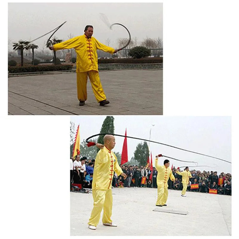Cowhide Martial Arts Whip for Wushu & Fitness