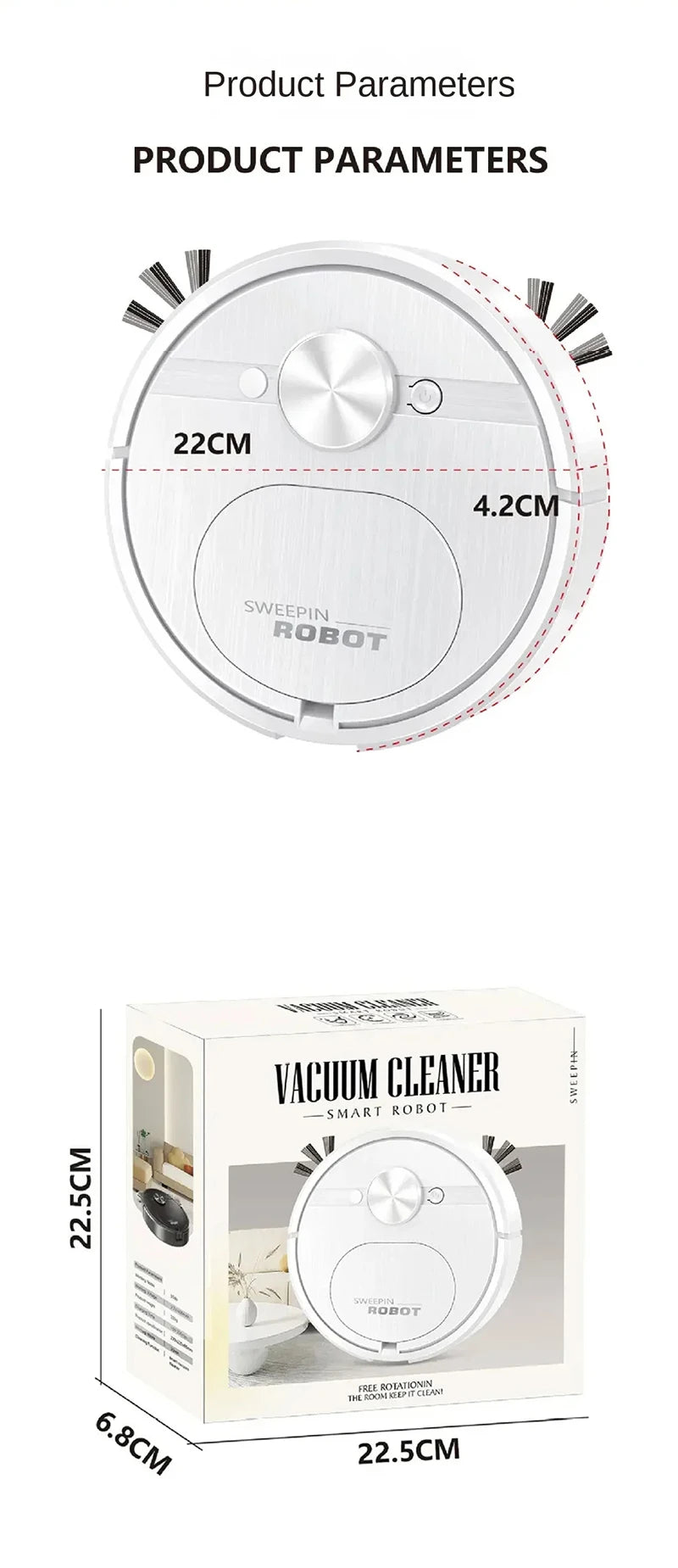 Smart 3-in-1 Robot Vacuum Cleaner