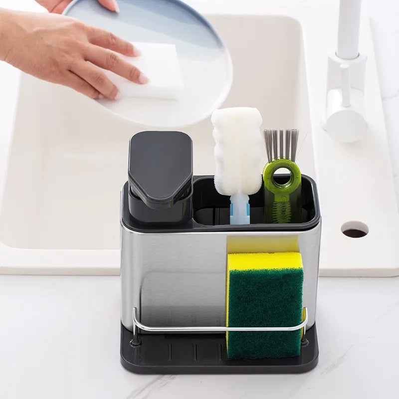 Stainless Steel Faucet Storage Rack – Practical Kitchen Organizer