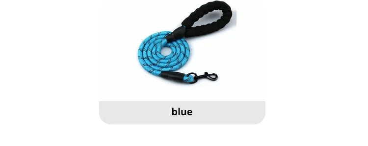 Pet Reflective Nylon Round Leash – Safe & Stylish Walks for Your Dog!