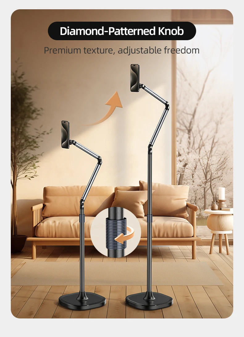 TELESIN Magnetic Floor Phone Stand Holder