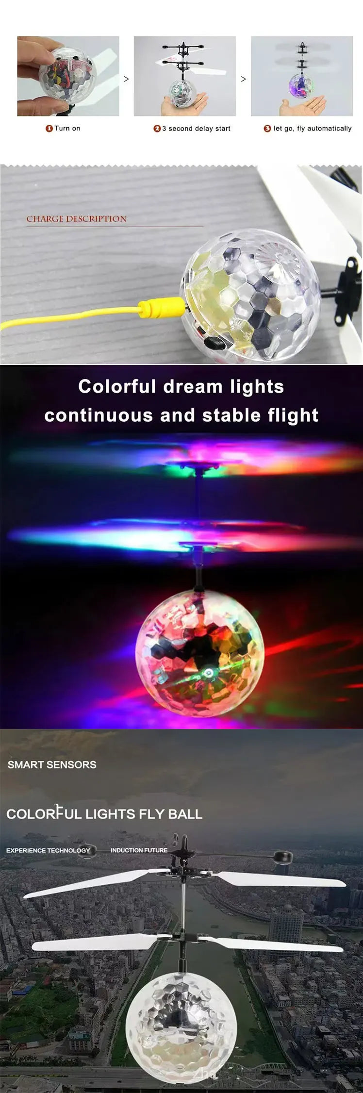 Induction Crystal Ball Toy – Floating & Luminous Fun