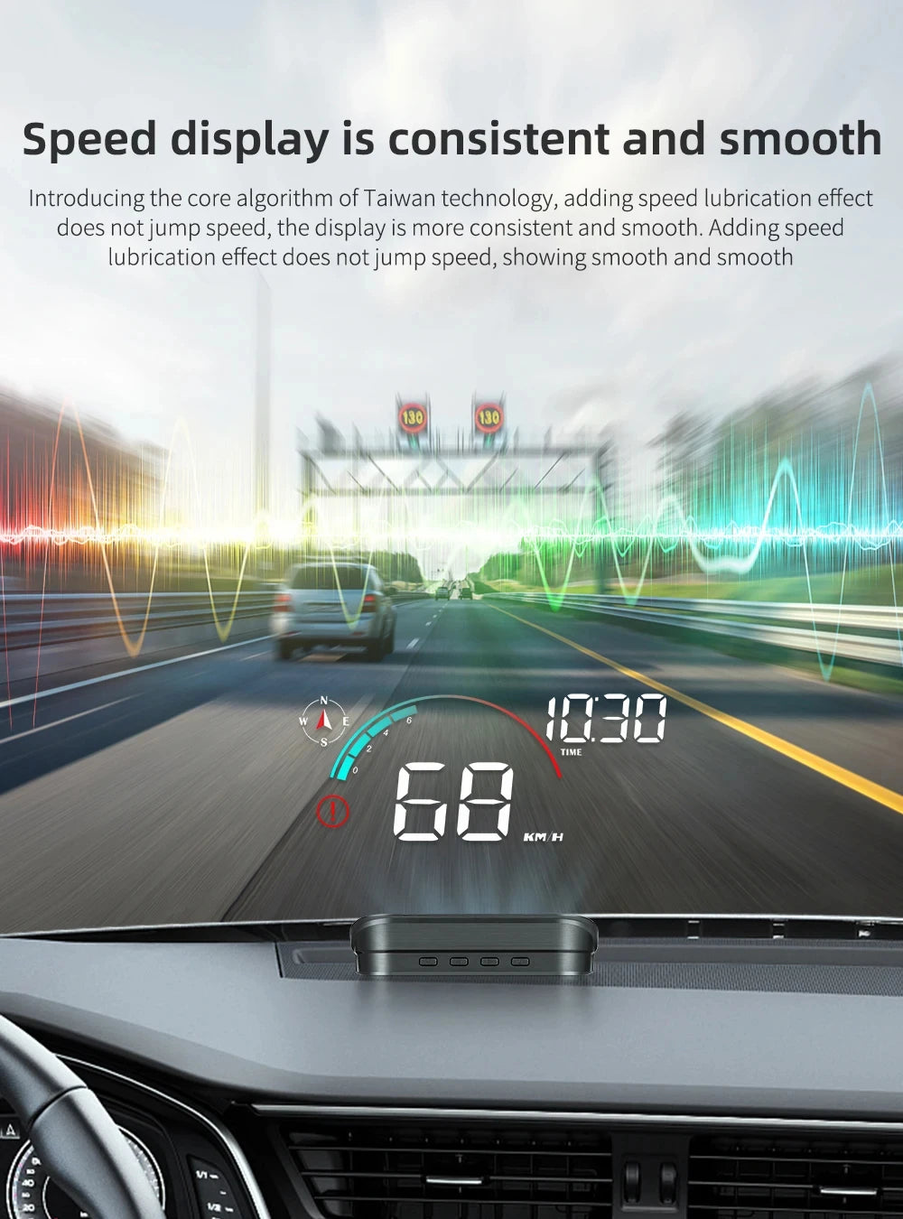 Universal GPS HUD for Cars – Digital Head-Up Display Speedometer