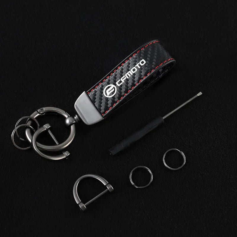 Double-Sided Embroidered Keychain for CFMOTO Motorcycles