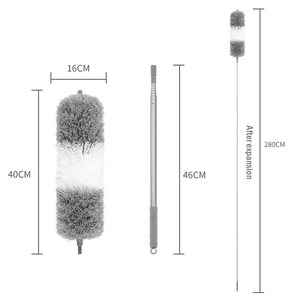 Extendable Microfiber Duster – Telescopic & Bendable Cleaning Brush