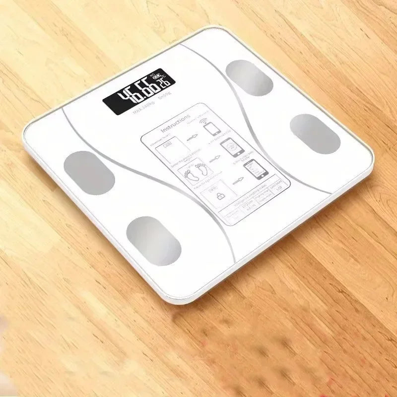 Smart Bathroom Scale with LED Display Glass