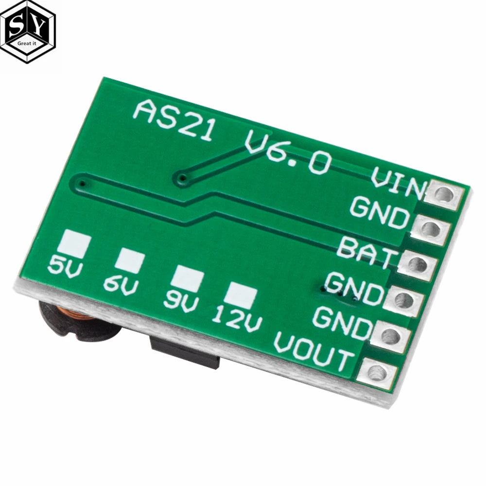 3.7V–12V Boost Converter Board for 18650