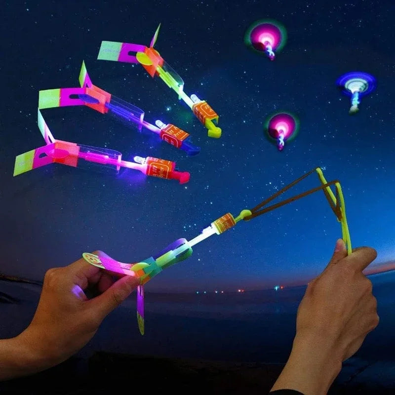 LED Rocket Helicopter Toys – Launch Light & Fun into the Sky!