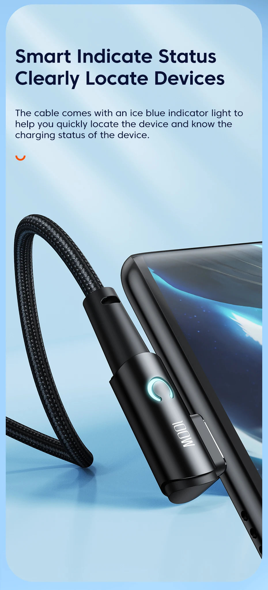 USB C Cable 90 Degree 100W 6A Fast Charging Cord