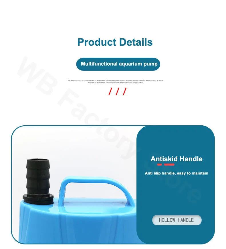 Submersible Aquarium Water Pump 220V EU Plug