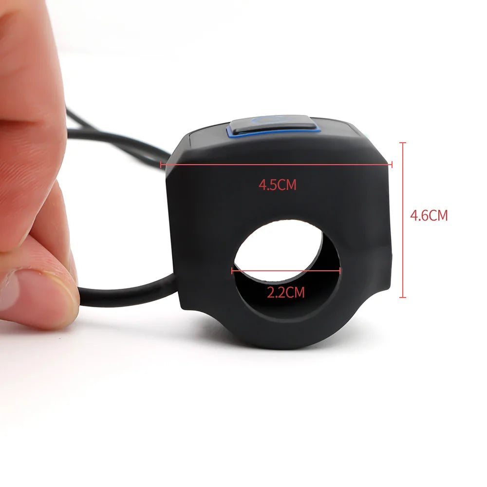 Motorcycle Handlebar Switch with LED Light Waterproof