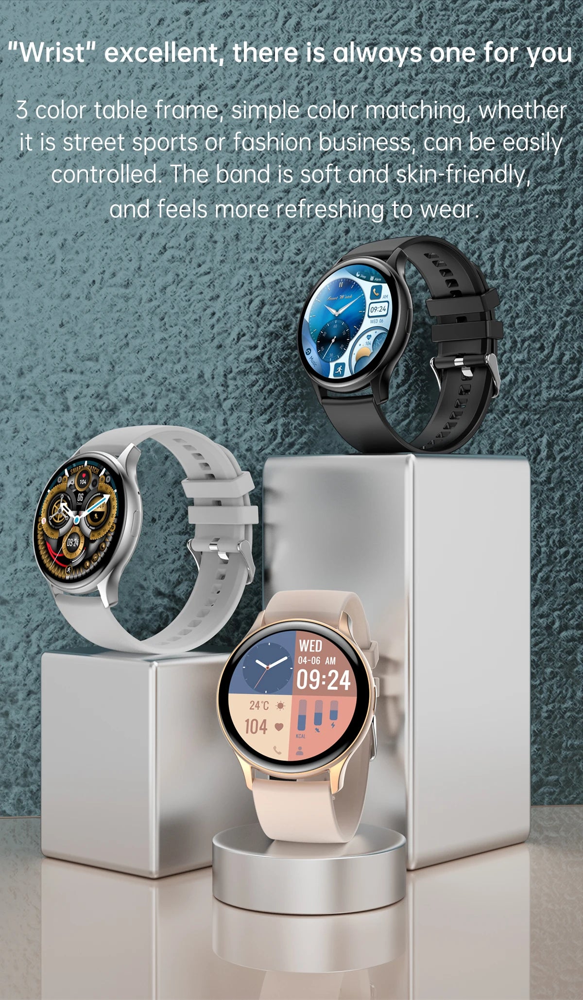 Smart Fitness Watch 1.43” Full Touch Screen