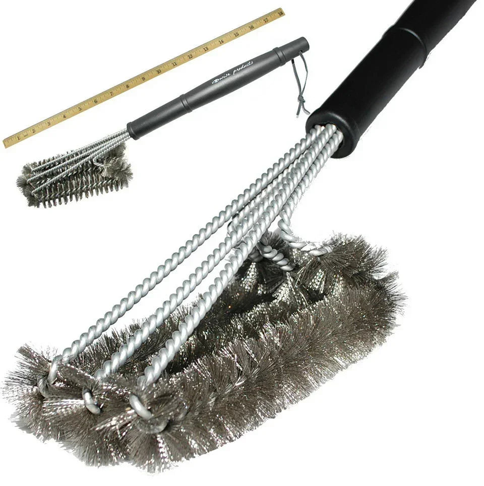 Stainless Steel BBQ Grill Brush – Tough on Grime, Gentle on Grills!