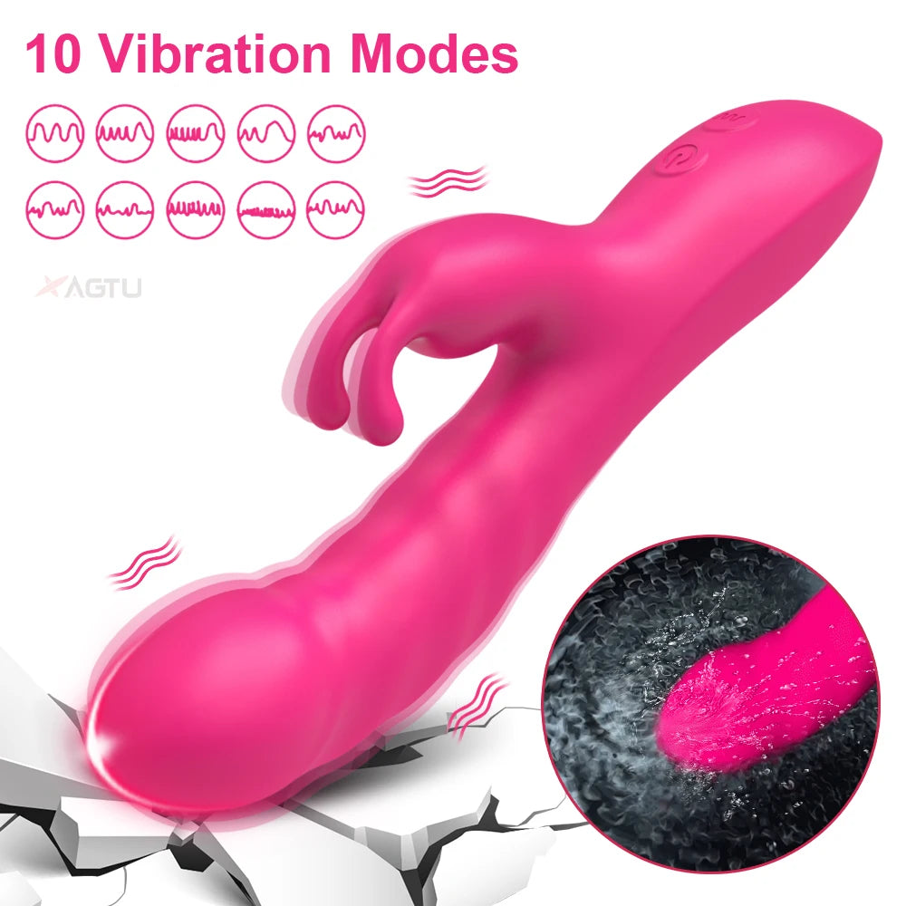 Realistic Rabbit Vibrator with 10 Modes