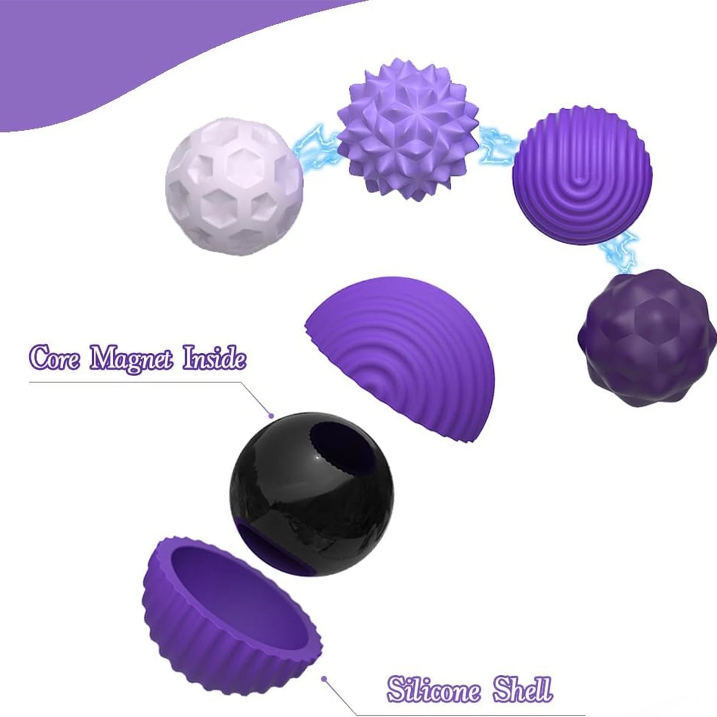 Silicone Magnetic Fidget Balls for Anxiety Relief