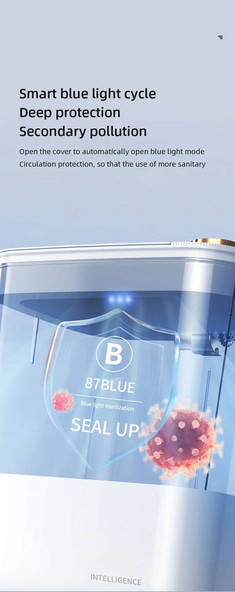 20L Smart Sensor Trash Can with Display