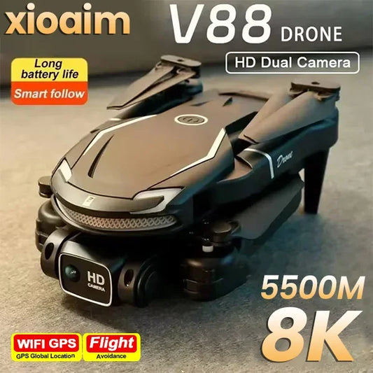 Capture stunning aerials with the V88 8K GPS drone!