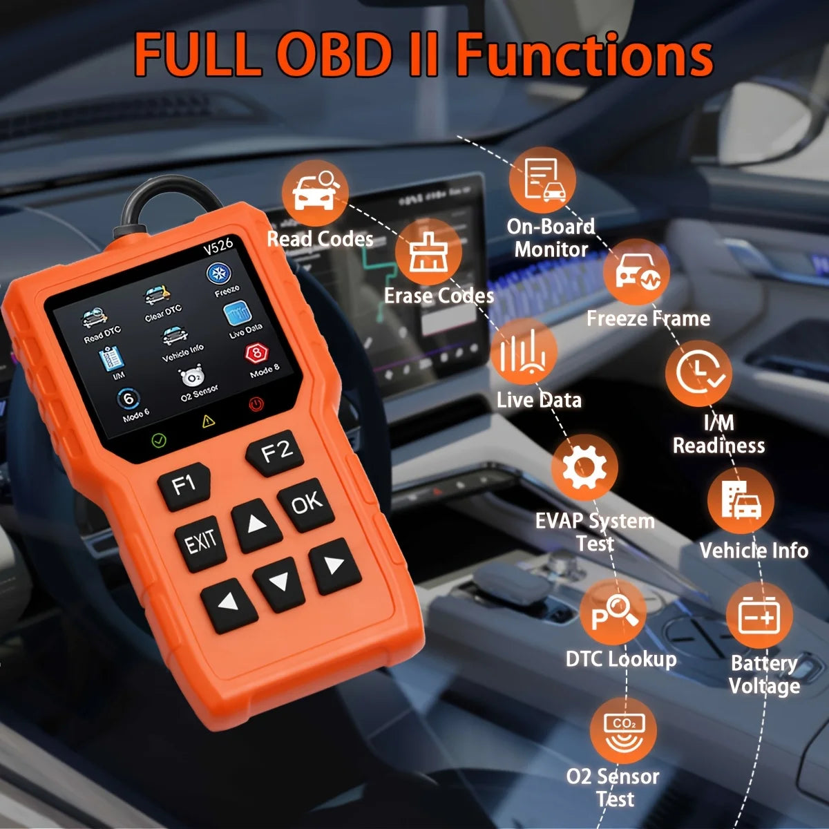 OBD2 Diagnostic Scanner Tool – Real-Time Insight for Smarter Driving