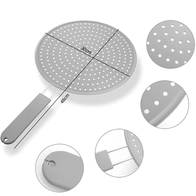 Silicone Oil Splatter Guard for Frying Pans