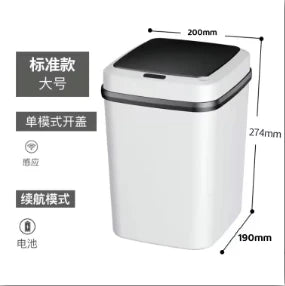 Smart 13L Touchless Trash Can – Waterproof & Odor-Free