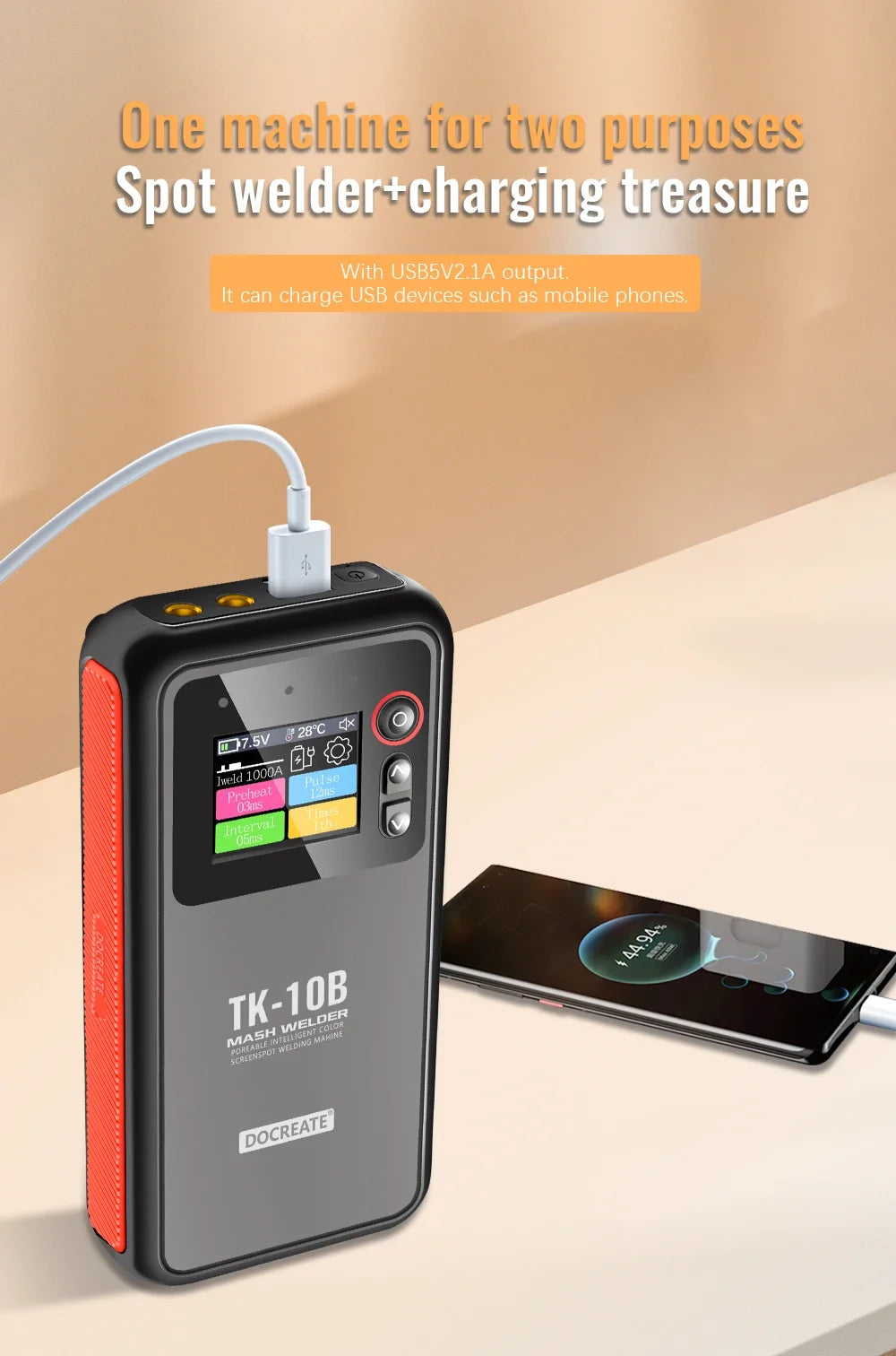 Smart Dual-Pulse Spot Welder & Power Bank