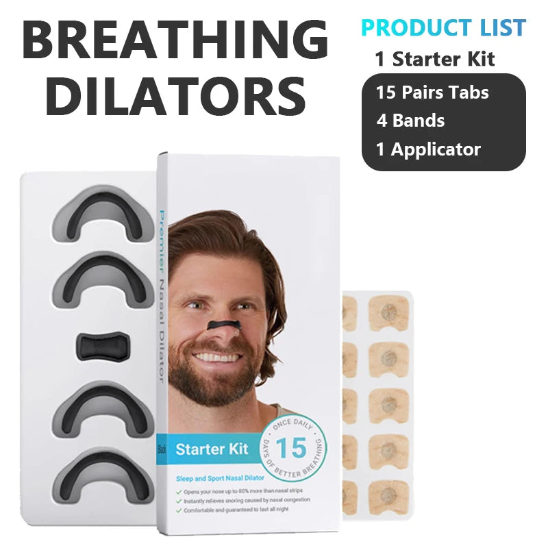 Anti-Snoring Sleep Mouth Tape & Nasal Dilators - Clickilix