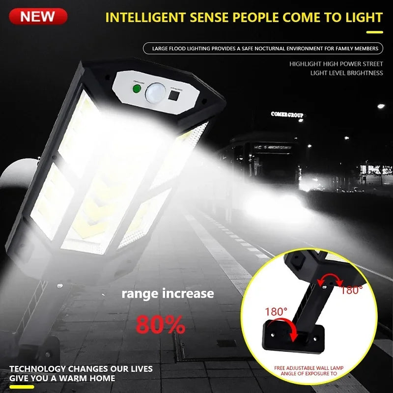 Upgraded Solar LED Outdoor Light with Sensor