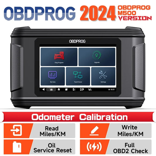 OBDPROG M500 Cluster Calibration Tool – Professional OBD2 Diagnostic & Adjustment Scanner