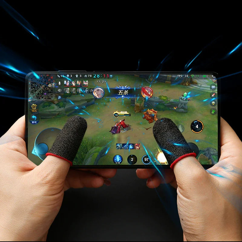 24pcs Touchscreen Gaming Finger Sleeves Set
