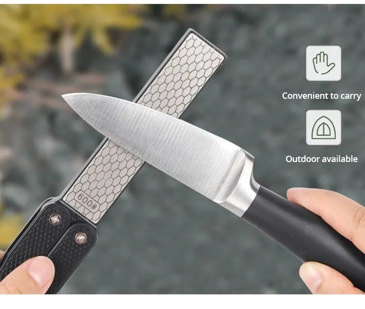 Double-Sided Diamond Knife Sharpener – Precision in Your Pocket