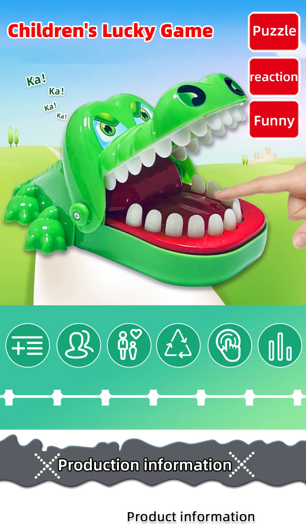 Crocodile Teeth Game – Fun Reaction Toy for Kids