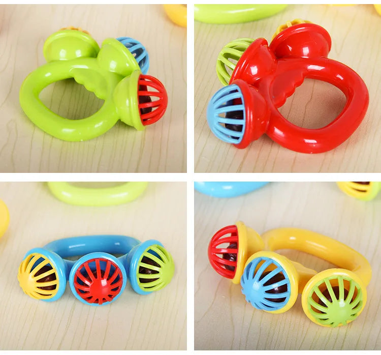 1-4PCS Baby Hand Rattle Ball Sensory Toys