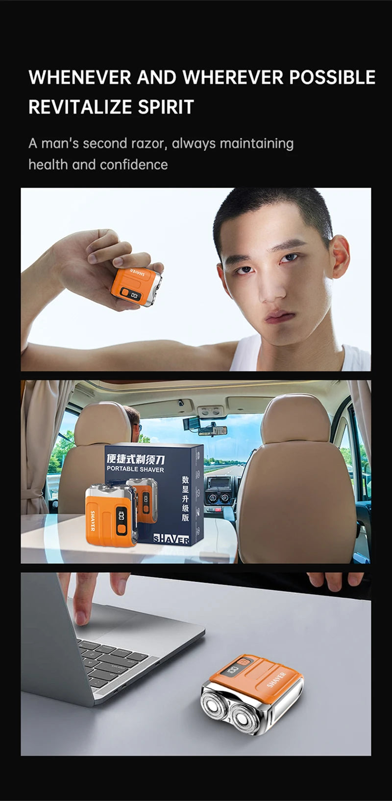 Electric Smart Shaver with Digital Display