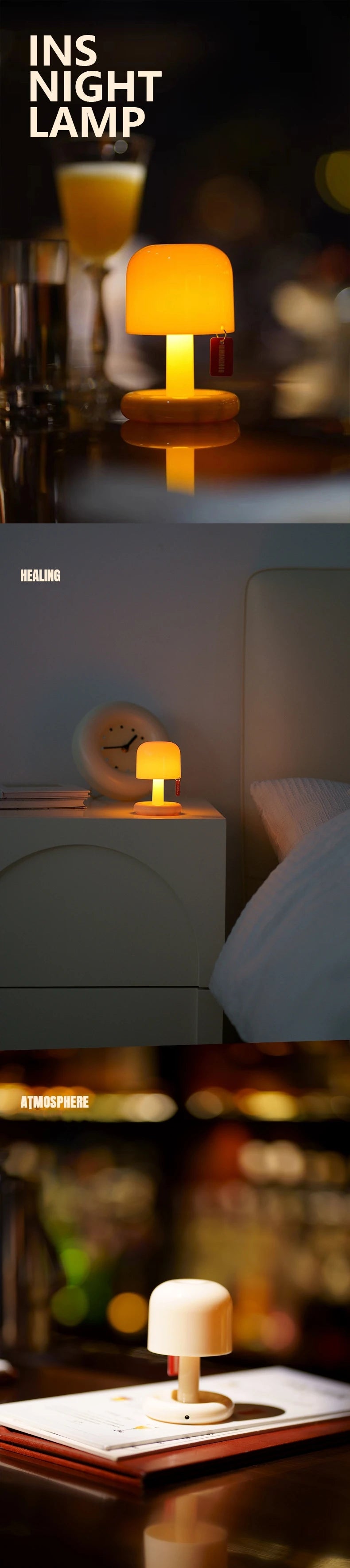 Mini USB Sunset Lamp Mushroom Light