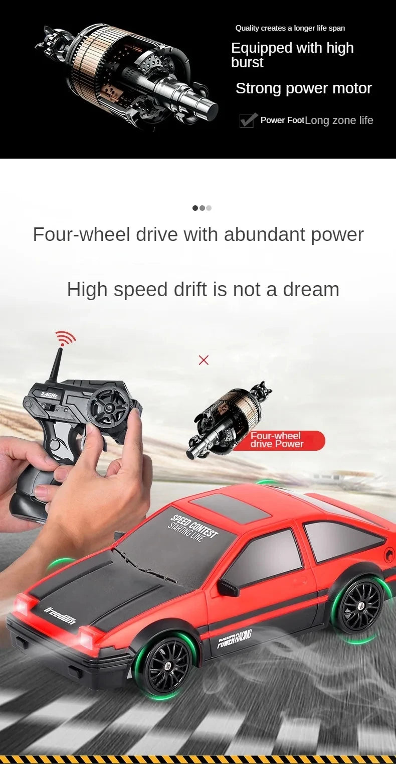 2.4G Drift RC Car – 4WD Remote Control Racing Toy