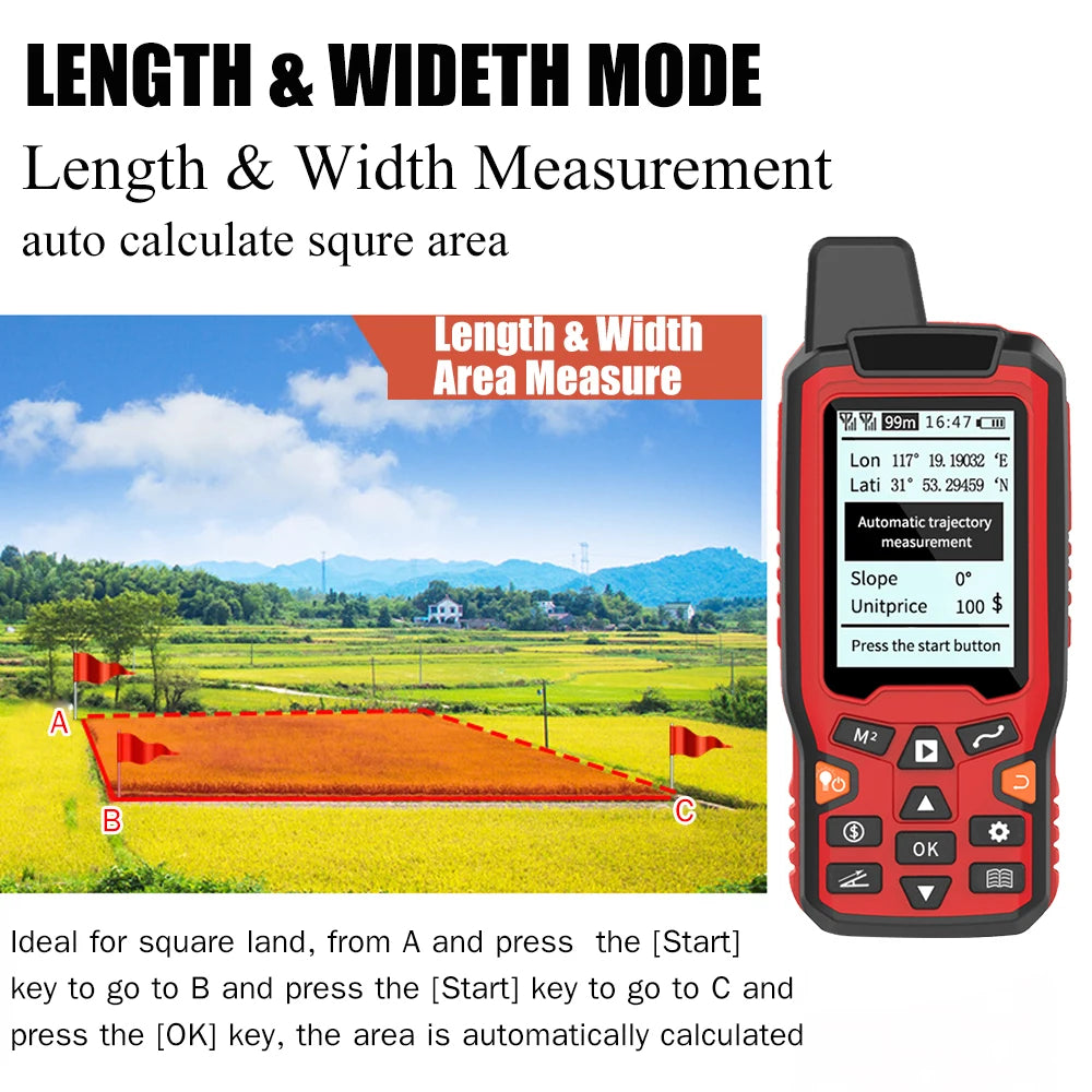Handheld GPS Land Area Meter – Measure Land Easily