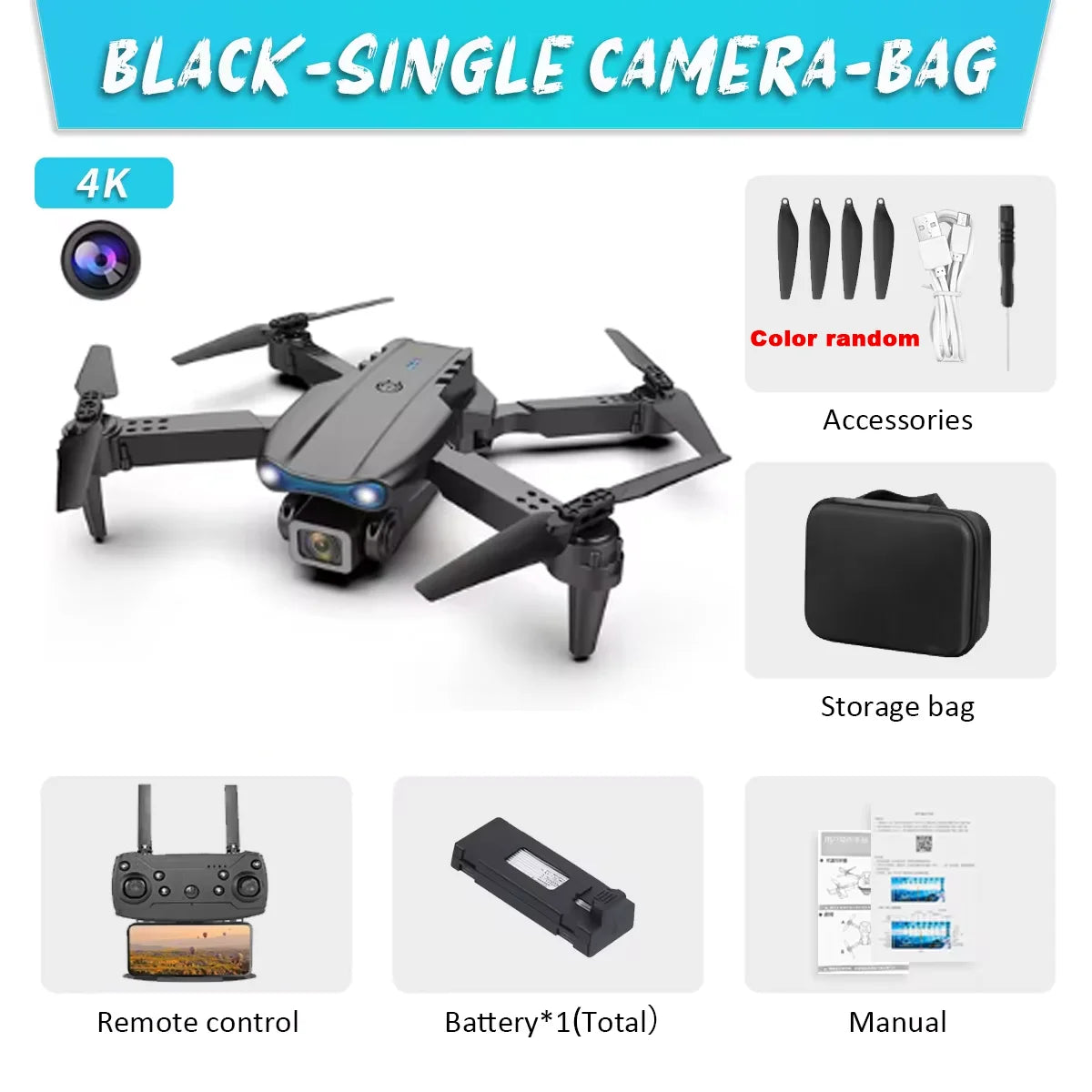 E99 K3 Pro Drone HD Professional 4k drone Dual Camera
