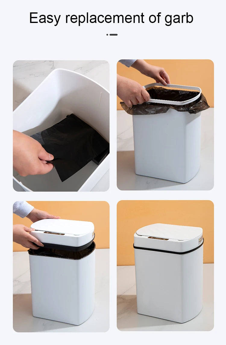 Smart Touchless Trash Can for Home Use
