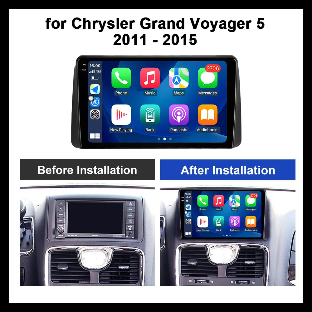 Upgrade your Chrysler Voyager with Android GPS Navigation!