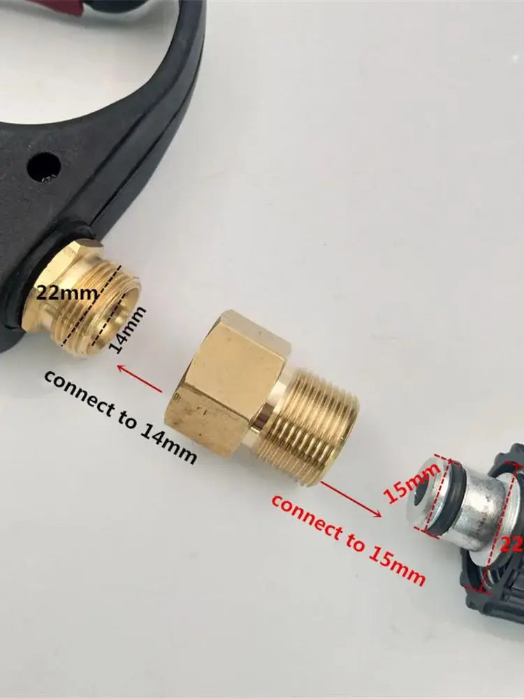 High Pressure Washer Gun Brass M22 Adapter