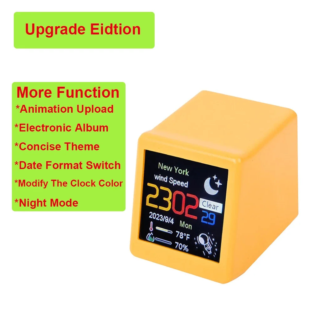 Smart WiFi Weather Clock with Bitcoin Monitor