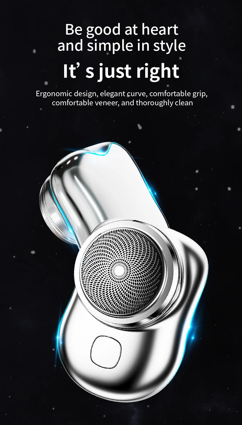 Mini Electric Travel Shaver – USB Rechargeable Razor