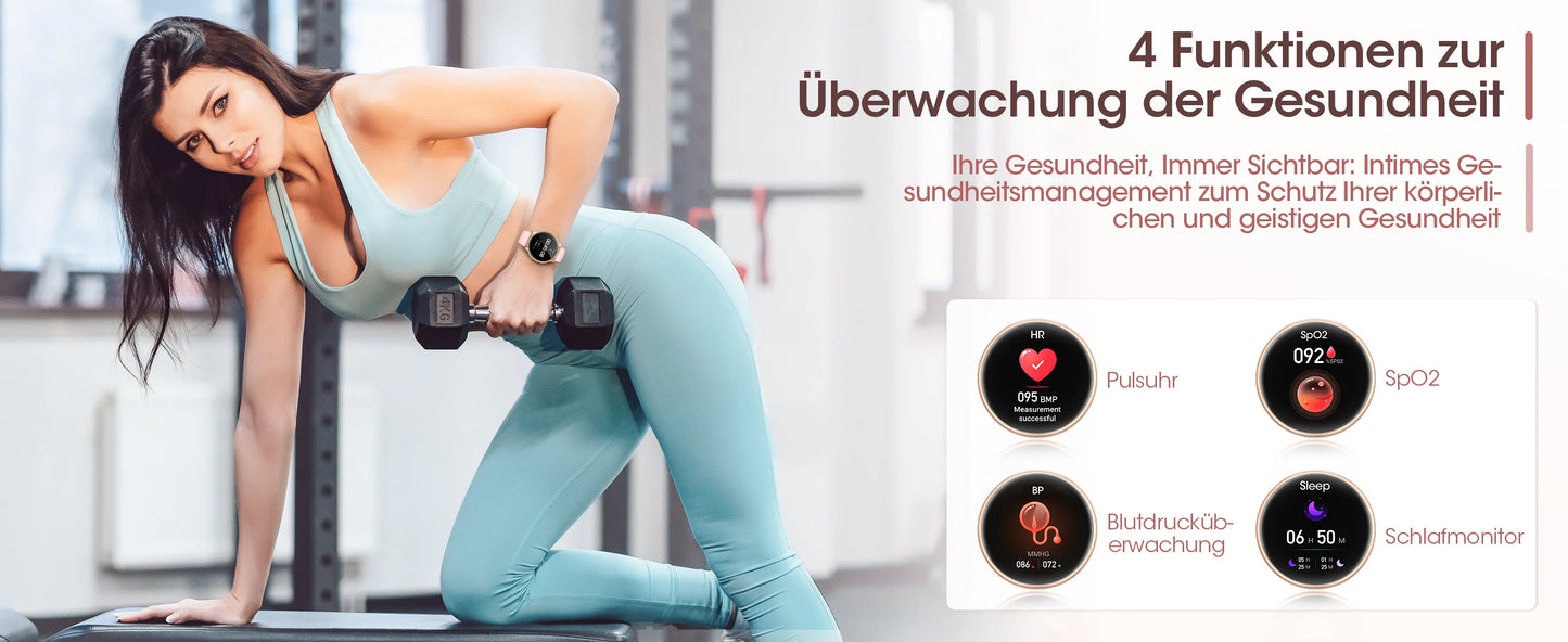 Smart Watch for Women with Phone & Health Tracking