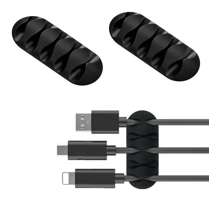 VIKEFON Silicone Cable Organizer Clips Set