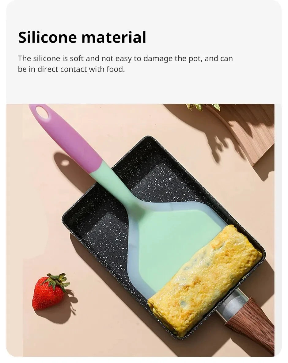 Silicone Cooking Spatula Kitchen Utensil Scraper Tool