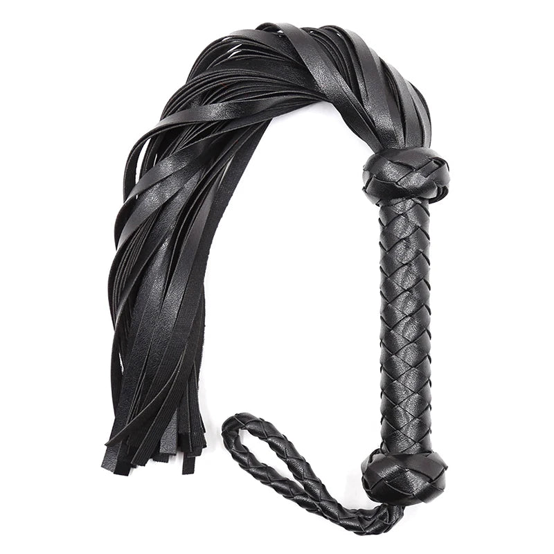 Faux Leather Horse Riding Whip for Training & Play
