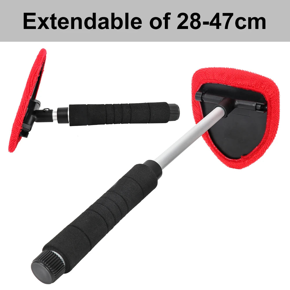 180° Telescopic Car Wash Brush – Long Handle Window Cleaner