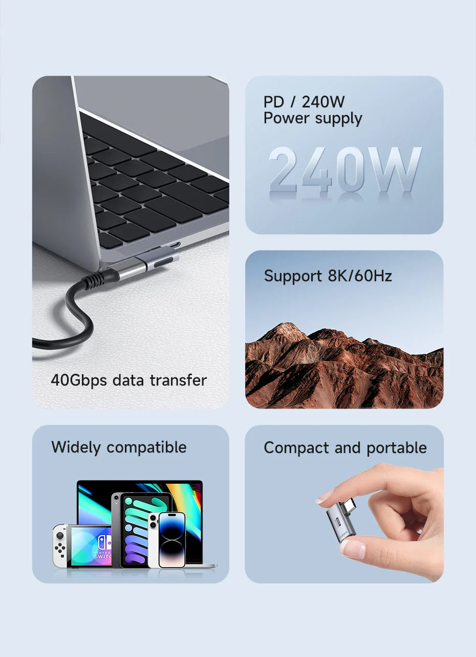 Hagibis 240W USB-C Adapter – Speed, Power, Precision!