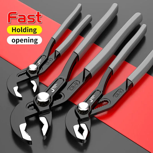 Adjustable Water Pump Pliers – Quick-Release Plumbing Tool