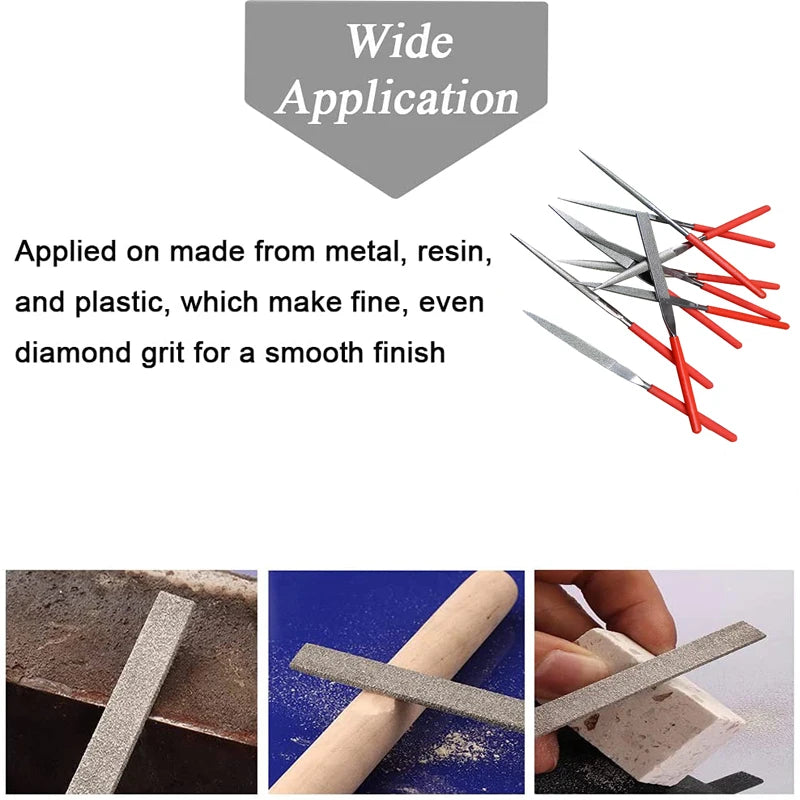 10Pcs Diamond Needle File Set – Precision for Every Detail!